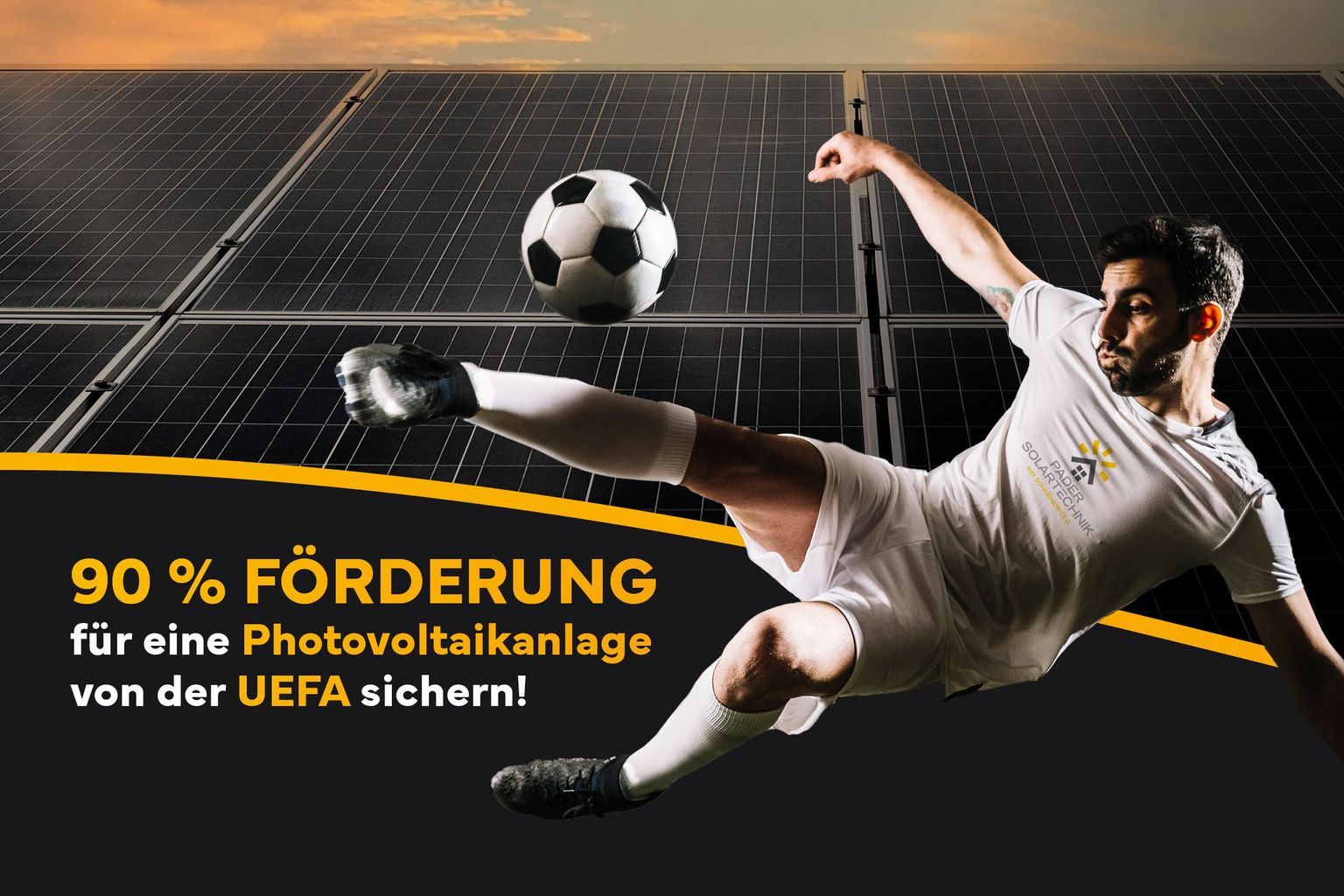 UEFA fördert Photovoltaikanlagen für Amateurvereine